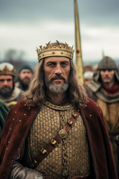 Duke of Normandy Richard the Lionheart (L&ouml;wenherz) becoming Medieval king Richard I