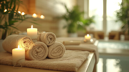 Serene spa environment in a hotel, portraying the tranquility and rejuvenation offered in the wellness sector of the hospitality industry