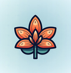 Simple and elegant flower icon