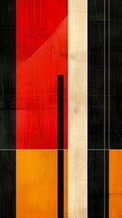 black white red yellow wood panel walls vertical lines young machine jazzy structure tones background eaves