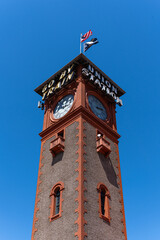 Obraz premium The iconic clock tower at Portland Union Station which is located in downtown Portland.