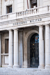 Obraz premium Spanish architecture on the public commercial and historical streets in Valencia, Spain