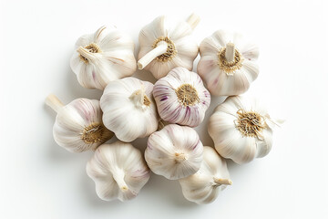 Obraz na płótnie Canvas Garlic on the white background