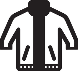 Leather Jacket Icon vector