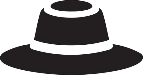 Classic Fedora Hat Icon vector