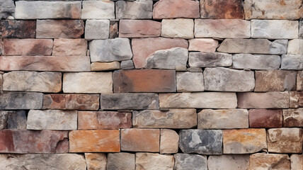 Medieval Stone Wall with Textured Surface