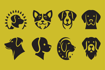 Silhouette Vector design of a 'Dog  Icon 