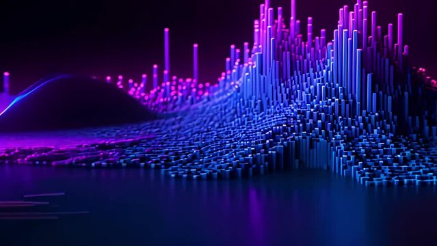 Data labeling for natural language generation, Blue-Purple Theme. Generative AI