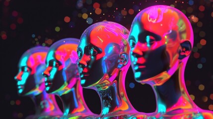 Cartoon digital avatars of Hologram Harmony