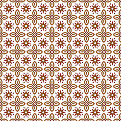 Seamless pattern of brightly colored abstract design elements