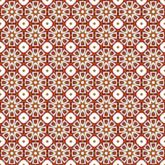 Fototapeta premium Seamless pattern of brightly colored abstract design elements