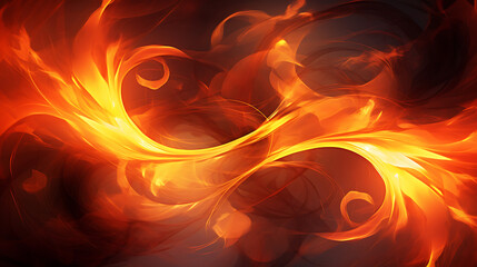 Abstract flames of energy swirling 
