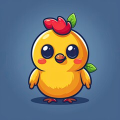 flat logo of Cute chicken cartoon vector icon illustration. animal nature icon concept isolated premium vector --stylize 750 --v 6 Job ID: 5b763d7b-2b89-4d19-a796-f9101a097a51