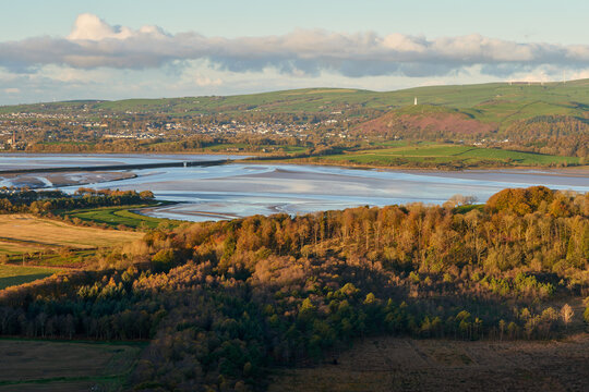 Morecambe Bay and Ulverston viewed from Howbarrow.