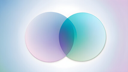 Fototapeta premium This is a circular Venn diagram graphic image that can be used as a PowerPoint background. Generative AI.