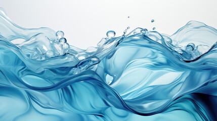 Pure water pattern, white background  - Powered by Adobe