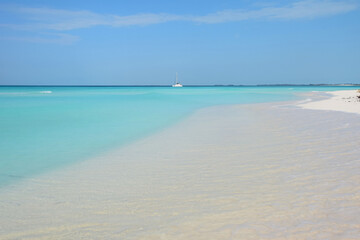 Plage paradisiaque et eau turquoise