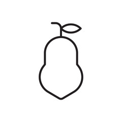 Pear Icon Sign Symbol Vector