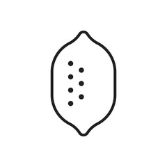 Lemon Icon Sign Symbol Vector