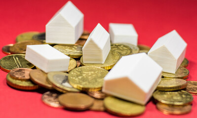 House on coins  