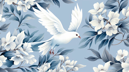 white dove illustration