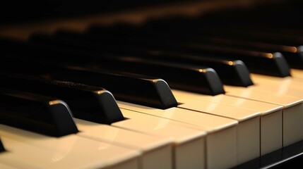 Serene photograph of piano keys, evoking a sense of peace and musical harmony