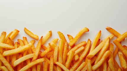 Minimalist photograph emphasizing the allure of crispy fries with minimal distractions - 732046632