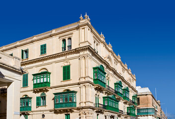 Fototapeta na wymiar Ferreria Palace in Valletta, Malta 