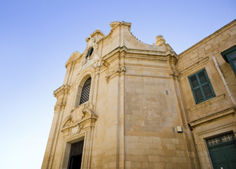 Fototapeta na wymiar Chapel of the Virgin of Victories in Valletta, Malta