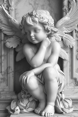 Cupid angel. Valentine's day card