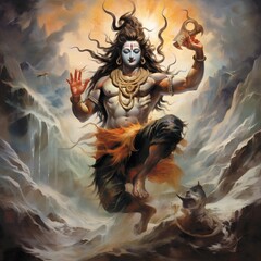 Lord Shiva: Divine Power and Tranquility in Religious Imagery