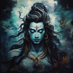 Lord Shiva: Divine Power and Tranquility in Religious Imagery