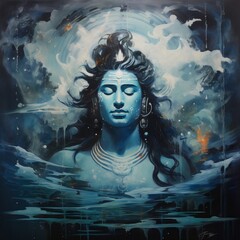 Lord Shiva: Divine Power and Tranquility in Religious Imagery