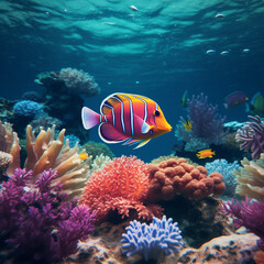 Obraz na płótnie Canvas fish in the reef