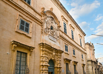 Fototapeta na wymiar Museum of Fine Arts in Valletta, Malta 