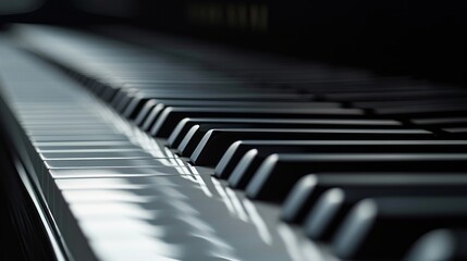 Minimalist shot highlighting the symmetry and balance of a piano's design