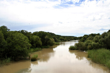 Landscape photos of the Sandrivier river in the Free State, between Ventersburg and Winburg. 