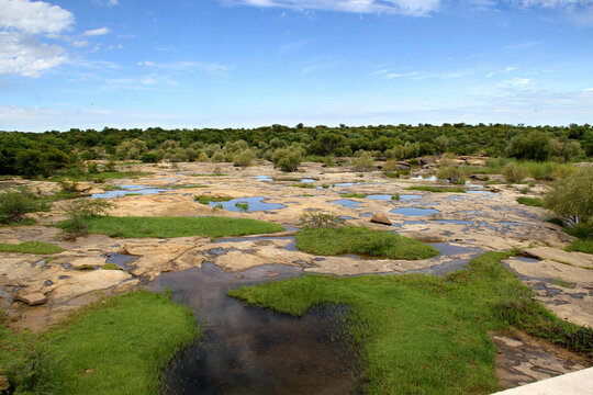 Landscape photos of the Sandrivier river in the Free State, between Ventersburg and Winburg. 