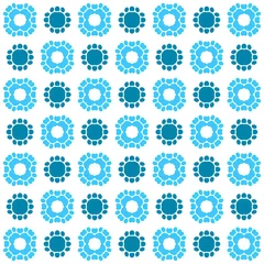 Foto op Canvas A beautiful repeating geometric pattern design. An illustration of amazing reiteration for fashion designing. © Sachin