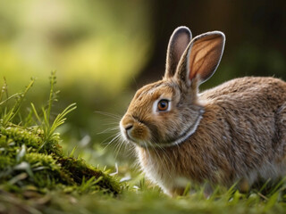 Fototapeta premium rabbit in the grass