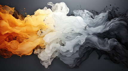 Black red and yellow smoke intermixing backgrounds