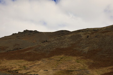 View on a mountain in the Vatnajökull National Park of iceland