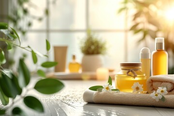 Natural skin care dry skin cream, anti aging serum oil orange oil. Beauty face maskshower curtain. Sensitive nighttime restorative cream dispenser product mockup. melanoma cosmetic jar lotion