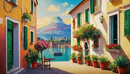 İtalian background - obrazy, fototapety, plakaty
