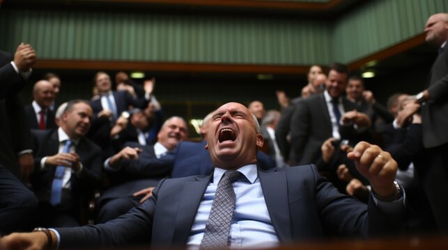 Political infighting. Gathering of liars and hypocrites on the floor of parliament. A brawl in parliament