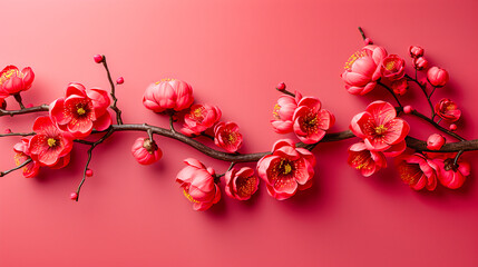 Pink cherry blossoms in full bloom, symbolizing the beauty and renewal of the spring season