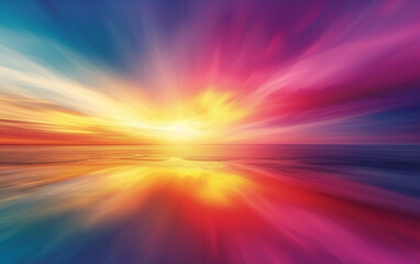 Obraz premium Horizonte colorido abstrato