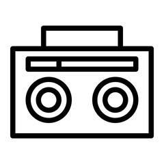This is the Music Box icon from the Party and Celebration icon collection with an Outline style