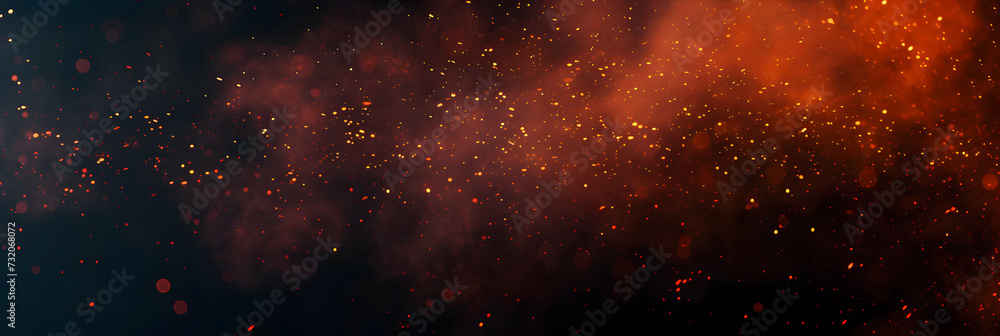 Canvas Prints perftect fire particles embers on background