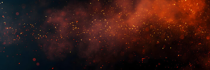Perftect fire particles embers on background 